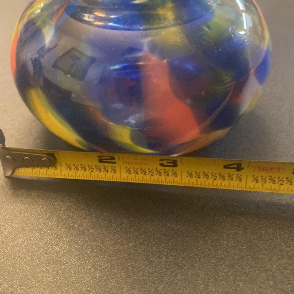 Vintage Vase Hand Blown Speckled Swirled Genie Bud Flower Vase “Rare Find” - Picture 13 of 13